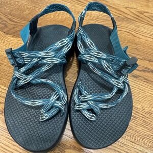 Chaco‎ Sandals Sport Active Outdoor Strappy Walking Casual Grenn White Size 7